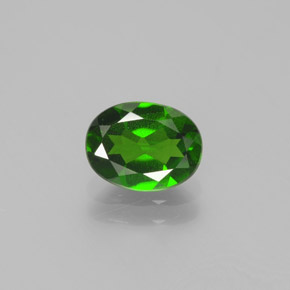 Diopsido de cromo verde natural de 1,39 ct, corte óvalo, VS