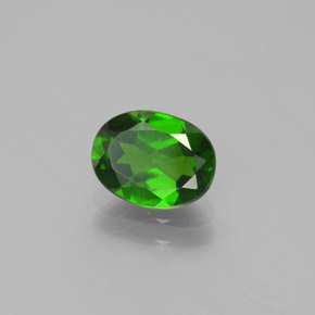 Diopsido de cromo verde natural de 1,39 ct, corte óvalo, VS