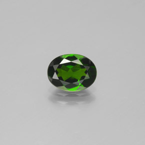 Diopsido de cromo verde natural de 1,27 ct, corte óvalo, VVS-VS