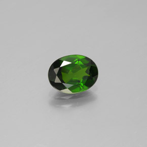 Diopsido de cromo verde natural de 1,27 ct, corte óvalo, VVS-VS
