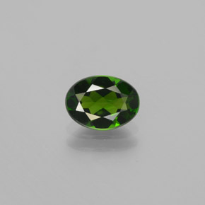 diópsido de cromo Verde natural de 1.17 ct, Ovalada, VVS