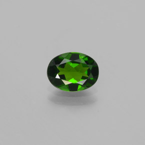 Diopsido de cromo verde natural de 1,02 ct, corte óvalo, VVS