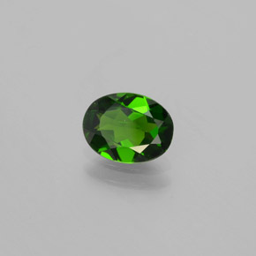 Diopsido de cromo verde natural de 1,02 ct, corte óvalo, VVS