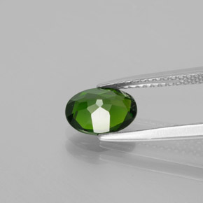 Diopsido de cromo verde natural de 1,22 ct, corte óvalo, VS