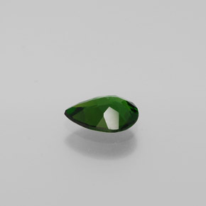 Diopsido de cromo verde natural de 0,89 ct, en forma de pera, VVS-VS