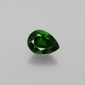 Diopsido de cromo verde natural de 1,08 ct, en forma de pera, VS