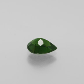 Diopsido de cromo verde natural de 1,08 ct, en forma de pera, VS