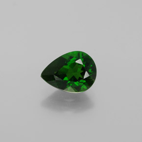 Diopsido de cromo verde natural de 1,13 ct, en forma de pera, VS