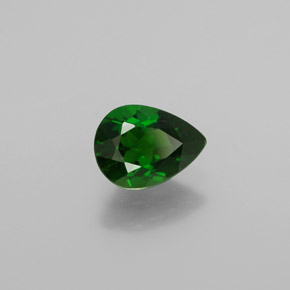 Diopsido de cromo verde natural de 1,13 ct, en forma de pera, VS