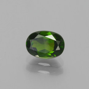 Diopsido de cromo verde natural de 1,05 ct, corte óvalo, VS