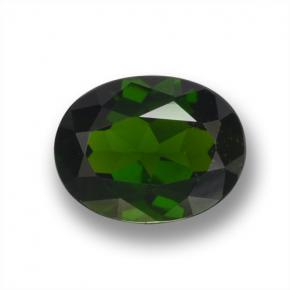 Diopsido de cromo verde natural de 2,09 ct, corte óvalo, VS