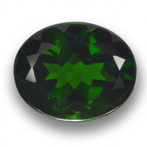 Diopsido de cromo verde natural de 3,60 ct, corte óvalo, VS