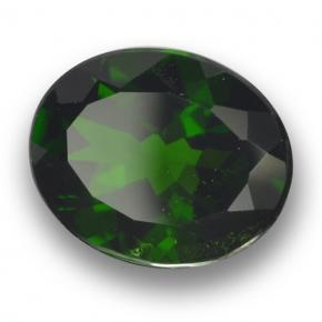 Diopsido de cromo verde natural de 3,60 ct, corte óvalo, VS