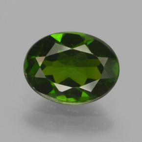 diópsido de cromo Verde oscuro natural de 1.28 ct, Corte Óvalo, VS
