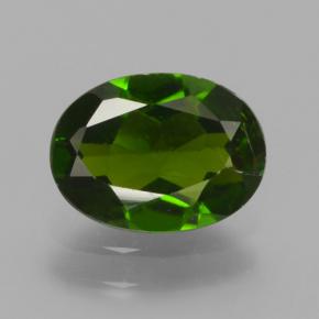 Diopsido de cromo verde natural de 1,19 ct, corte óvalo, VS