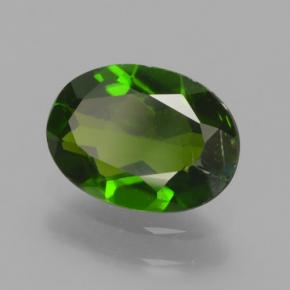 Diopsido de cromo verde natural de 1,19 ct, corte óvalo, VS