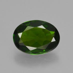 Diopsido de cromo verde natural de 1,06 ct, corte óvalo, VS
