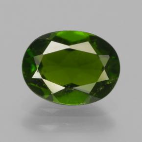 diópsido de cromo Verde oscuro natural de 1.30 ct, Corte Óvalo, VS-SI