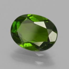 diópsido de cromo Verde oscuro natural de 1.30 ct, Corte Óvalo, VS-SI