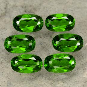 Gemas de diopsido de cromo verde natural de 1,52 ct, corte óvalo, VS