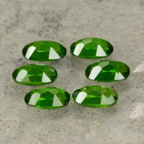 Gemas de diopsido de cromo verde natural de 1,52 ct, corte óvalo, VS