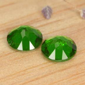 Gemas de diópsido de cromo Verde natural de 0.95 ct, Corte Redondo, VS-SI
