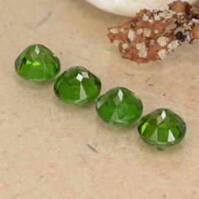 Gemas de diopsido de cromo verde natural de 2,62 ct, corte redondo, VS