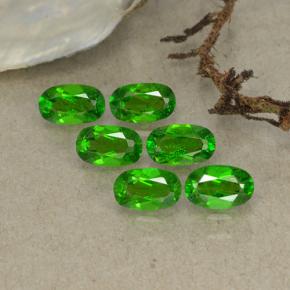 Gemas de diopsido de cromo verde natural de 1,48 ct, corte óvalo, VS-SI