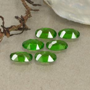 Gemas de diopsido de cromo verde natural de 1,48 ct, corte óvalo, VS-SI