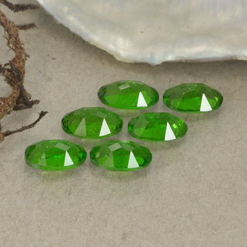 Gemas de diópsido de cromo Verde oscuro medio natural de 1.50 ct, Corte Óvalo, VS-SI