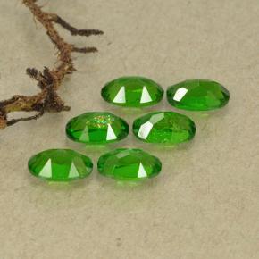 Gemas de diopsido de cromo verde natural de 1,54 ct, corte óvalo, VS-SI