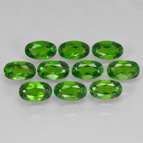 Gemas de diópsido de cromo Verde medio natural de 2.66 ct, Corte Óvalo, VS