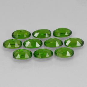 Gemas de diópsido de cromo Verde medio natural de 2.66 ct, Corte Óvalo, VS