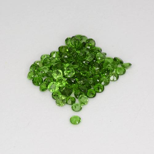 Gemas de diopsido de cromo verde natural de 2,55 ct, corte redondo, VS
