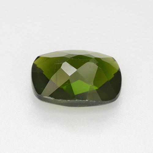 Diopsido de cromo verde natural de 1,41 ct, corte cojín, VVS-VS