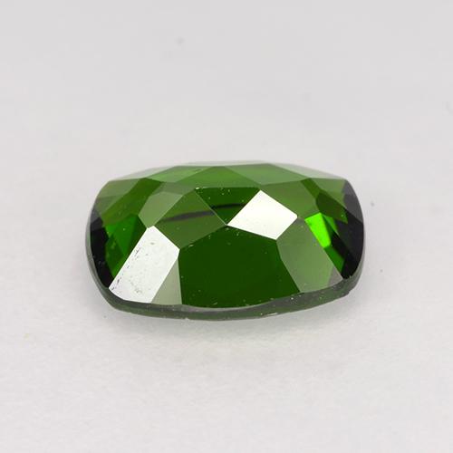 Diopsido de cromo verde natural de 1,32 ct, corte cojín, VVS-VS