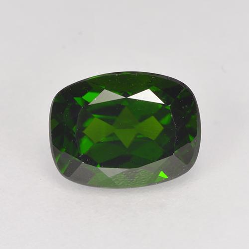 Diopsido de cromo verde natural de 1,70 ct, corte cojín, VVS-VS