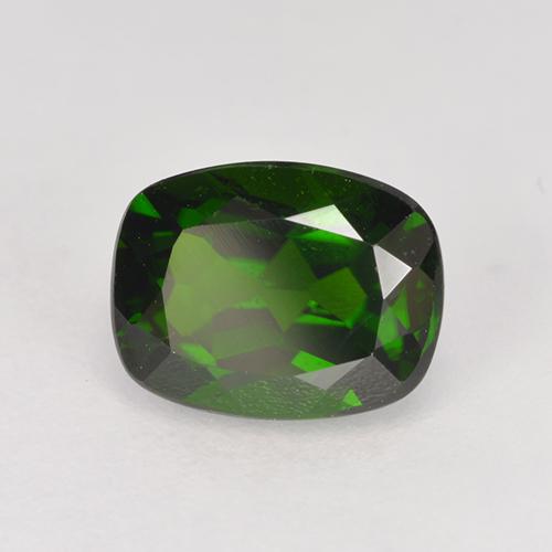 Diopsido de cromo verde natural de 1,70 ct, corte cojín, VVS-VS