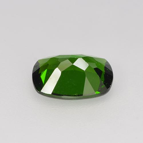 diópsido de cromo Verde oscuro medio natural de 1.22 ct, Corte Cojín, VS