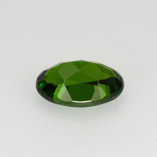 Diopsido de cromo verde natural de 0,69 ct, corte óvalo, VS