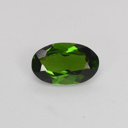 Diopsido de cromo verde natural de 0,54 ct, corte óvalo, VVS-VS