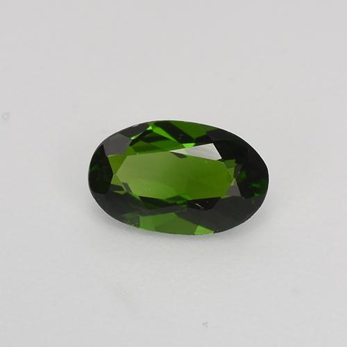 Diopsido de cromo verde natural de 0,54 ct, corte óvalo, VVS-VS
