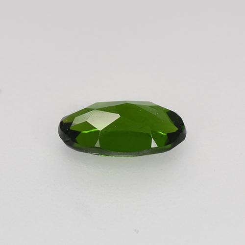 Diopsido de cromo verde natural de 0,54 ct, corte óvalo, VVS-VS