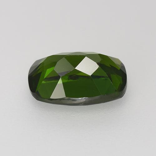 Diopsido de cromo verde natural de 1,43 ct, corte cojín, VS