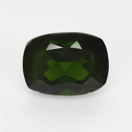 Diopsido de cromo verde natural de 1,52 ct, corte cojín, VVS-VS