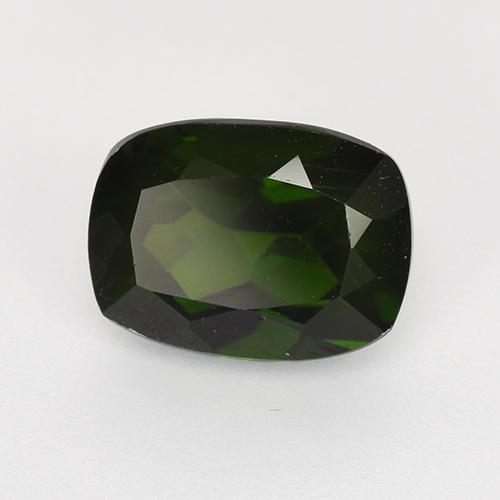 Diopsido de cromo verde natural de 1,52 ct, corte cojín, VVS-VS