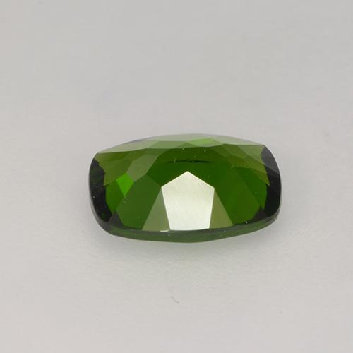 diópsido de cromo Verde terroso natural de 1.34 ct, Corte Cojín, VS
