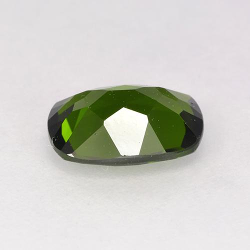 diópsido de cromo Verde oscuro natural de 1.30 ct, Corte Cojín, VVS-VS