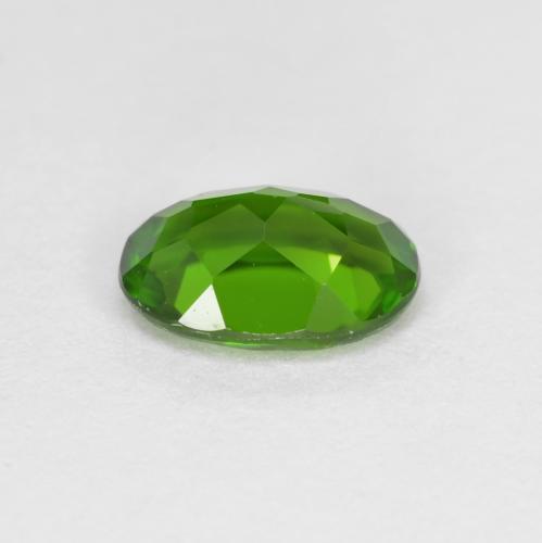 Diopsido de cromo verde natural de 0,87 ct, corte óvalo, VVS