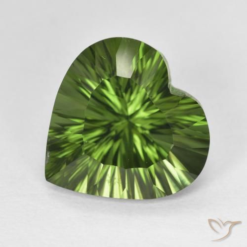7.24ct Natural Verde oscuro Diópsido de cromo, Corazón, VS
